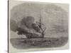 The Burning of HMS Bombay Off Montevideo-null-Stretched Canvas