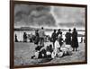 The Burning of Irun; Spanish Civil War, 1936-null-Framed Art Print