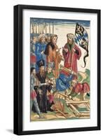 The Burning of Jerome of Prague-Joerg The Elder Breu-Framed Premium Giclee Print