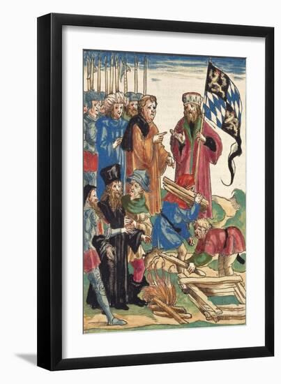 The Burning of Jerome of Prague-Joerg The Elder Breu-Framed Premium Giclee Print