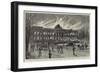 The Burning of Laeken Castle, Brussels, the Residence of King Leopold-null-Framed Giclee Print