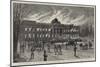 The Burning of Laeken Castle, Brussels, the Residence of King Leopold-null-Mounted Giclee Print