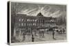 The Burning of Laeken Castle, Brussels, the Residence of King Leopold-null-Stretched Canvas