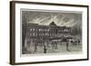 The Burning of Laeken Castle, Brussels, the Residence of King Leopold-null-Framed Giclee Print