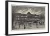 The Burning of Laeken Castle, Brussels, the Residence of King Leopold-null-Framed Giclee Print