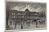 The Burning of Laeken Castle, Brussels, the Residence of King Leopold-null-Mounted Giclee Print