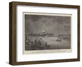 The Burning of Old Drury Lane Theatre-null-Framed Giclee Print