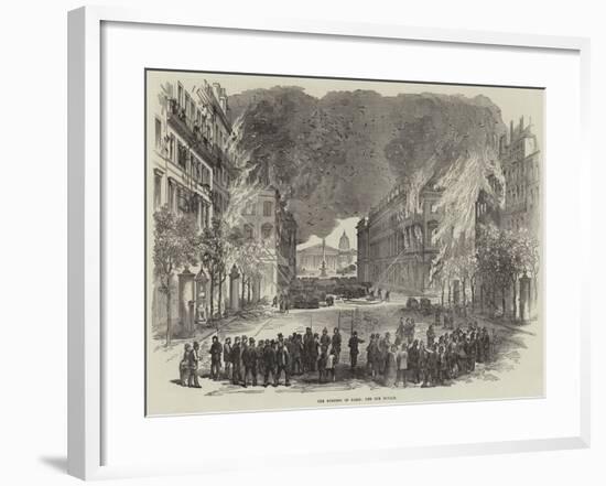 The Burning of Paris, the Rue Royale-null-Framed Giclee Print