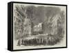 The Burning of Paris, the Rue Royale-null-Framed Stretched Canvas