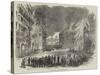 The Burning of Paris, the Rue Royale-null-Stretched Canvas