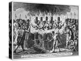 The Burning of Richard Woodman and Nine Other Protestant Martyrs, at Lewes in Sussex-null-Stretched Canvas