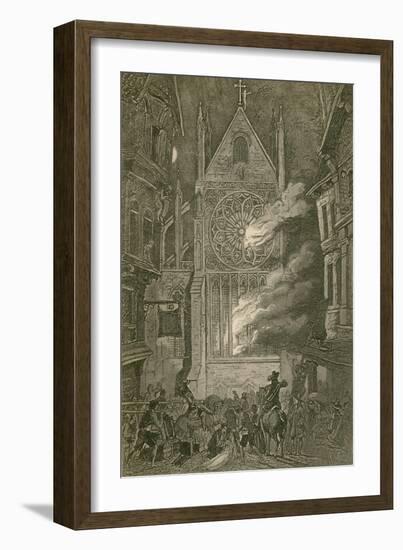 The Burning of Saint Paul's-John Franklin-Framed Giclee Print