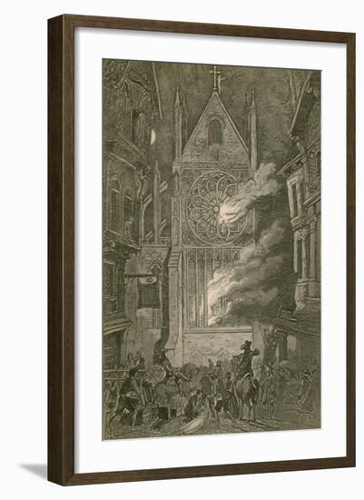 The Burning of Saint Paul's-John Franklin-Framed Giclee Print