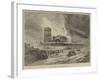 The Burning of Scarborough Spa-null-Framed Giclee Print