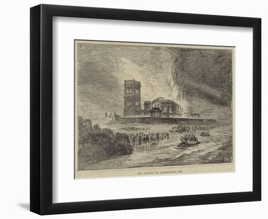 The Burning of Scarborough Spa-null-Framed Giclee Print