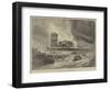 The Burning of Scarborough Spa-null-Framed Giclee Print