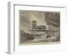 The Burning of Scarborough Spa-null-Framed Giclee Print