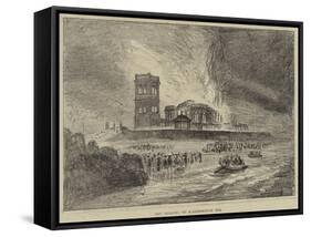 The Burning of Scarborough Spa-null-Framed Stretched Canvas