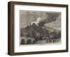 The Burning of the Alexandra Palace-null-Framed Giclee Print
