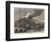 The Burning of the Alexandra Palace-null-Framed Giclee Print