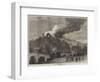 The Burning of the Alexandra Palace-null-Framed Giclee Print