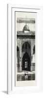 The Burning of the Alhambra at Granada: Entrance to the Hall of Ambassadors, Andalusia, Spain, 1890-null-Framed Giclee Print