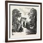 The Burning of the Alhambra at Granada: the Gate of Justice, Andalusia, Spain, 1890-null-Framed Giclee Print