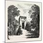 The Burning of the Alhambra at Granada: the Gate of Justice, Andalusia, Spain, 1890-null-Mounted Giclee Print