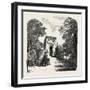 The Burning of the Alhambra at Granada: the Gate of Justice, Andalusia, Spain, 1890-null-Framed Giclee Print