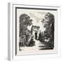 The Burning of the Alhambra at Granada: the Gate of Justice, Andalusia, Spain, 1890-null-Framed Giclee Print