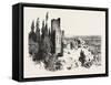The Burning of the Alhambra at Granada: the Red Tower, Andalusia, Spain, 1890-null-Framed Stretched Canvas
