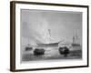 The Burning of the British Customs Schooner 'Gaspee' by American Patriots on 9th June 1772-American School-Framed Giclee Print