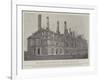The Burning of the Chateau D'Eu, the Scene after the Fire-null-Framed Giclee Print