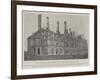 The Burning of the Chateau D'Eu, the Scene after the Fire-null-Framed Giclee Print