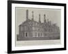 The Burning of the Chateau D'Eu, the Scene after the Fire-null-Framed Giclee Print