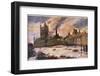 The Burning of the Cloth Hall in Ypres Belgium-Alfred Bastien-Framed Photographic Print
