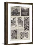 The Burning of the Exeter Theatre-null-Framed Giclee Print