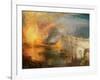 The Burning of the Houses of Lords and Commons, 16Th October, 1834 (Oil on Canvas)-Joseph Mallord William Turner-Framed Giclee Print