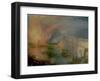 The Burning of the Houses of Parliament (1) 1835-J M W Turner-Framed Giclee Print