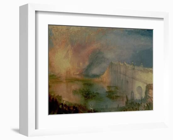 The Burning of the Houses of Parliament (1) 1835-J M W Turner-Framed Giclee Print