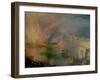 The Burning of the Houses of Parliament (1) 1835-J M W Turner-Framed Giclee Print