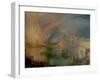 The Burning of the Houses of Parliament (1) 1835-J M W Turner-Framed Giclee Print