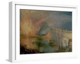 The Burning of the Houses of Parliament (1) 1835-J M W Turner-Framed Giclee Print