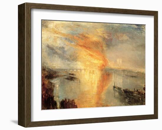 The Burning of the Houses of Parliament, 1834-Vladimir Lukich Borovikovsky-Framed Giclee Print