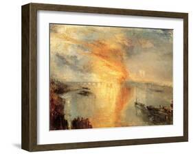 The Burning of the Houses of Parliament, 1834-Vladimir Lukich Borovikovsky-Framed Giclee Print