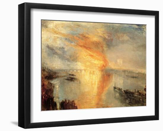 The Burning of the Houses of Parliament, 1834-Vladimir Lukich Borovikovsky-Framed Giclee Print