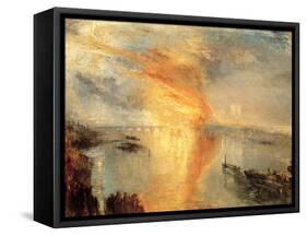 The Burning of the Houses of Parliament, 1834-Vladimir Lukich Borovikovsky-Framed Stretched Canvas