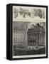 The Burning of the Opera Comique, Paris-Pierre Mejanel-Framed Stretched Canvas