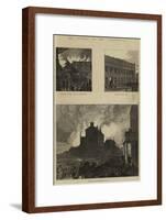 The Burning of the Pantechnicon-null-Framed Giclee Print