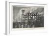 The Burning of the Queen's Hotel, Southsea, 8 December-Fred T. Jane-Framed Giclee Print